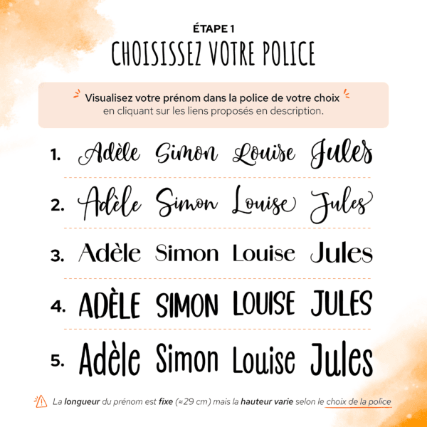 Prénom en bois personnalisé