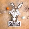 Animal en bois personnalisé avec prénom