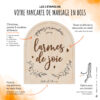 les 3 étapes de personnalisation de décoration pour mariage en bois avec lettres en relief