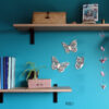 Papillon en bois découpé au laser et personnalisé décoration de chambre