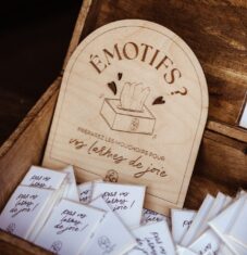 Pancarte de décoration pour mariage en bois pour cérémonie larmes de joies