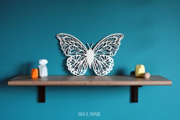 Papillon en bois découpé au laser et personnalisé décoration de chambre
