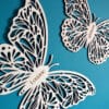 Papillon en bois découpé au laser et personnalisé décoration de chambre