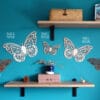 Papillon en bois découpé au laser et personnalisé décoration de chambre