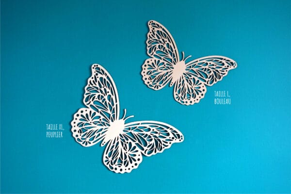 Papillon en bois découpé au laser et personnalisé décoration de chambre